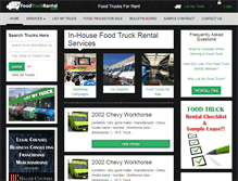 Tablet Screenshot of foodtruckrental.com